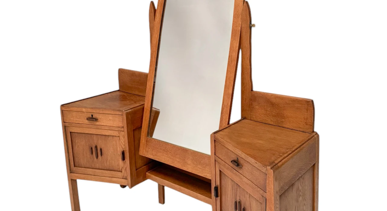 Art Deco Amsterdamse School Dressing Table or Vanity by J.J. Zijfers, 1920s